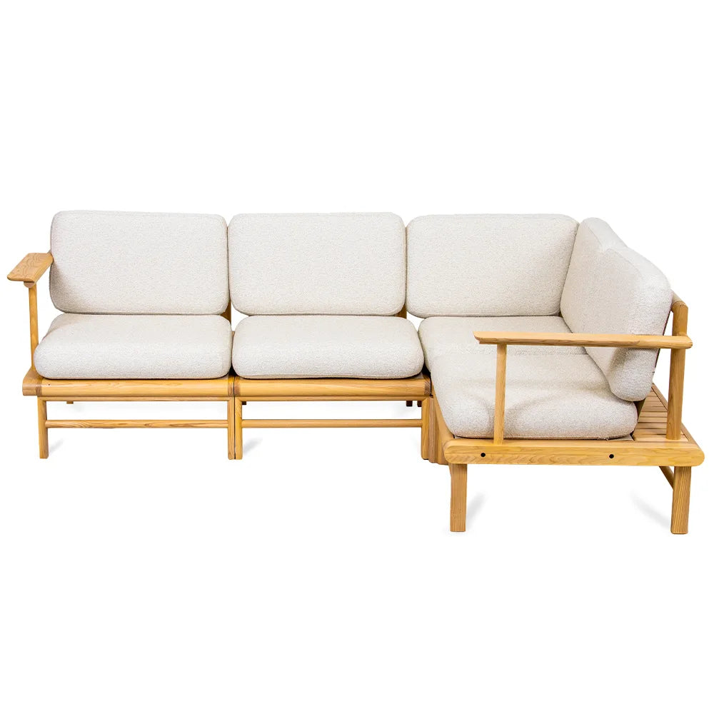 drewniany narożnik ogrodowy fresco ze podłokietnikami