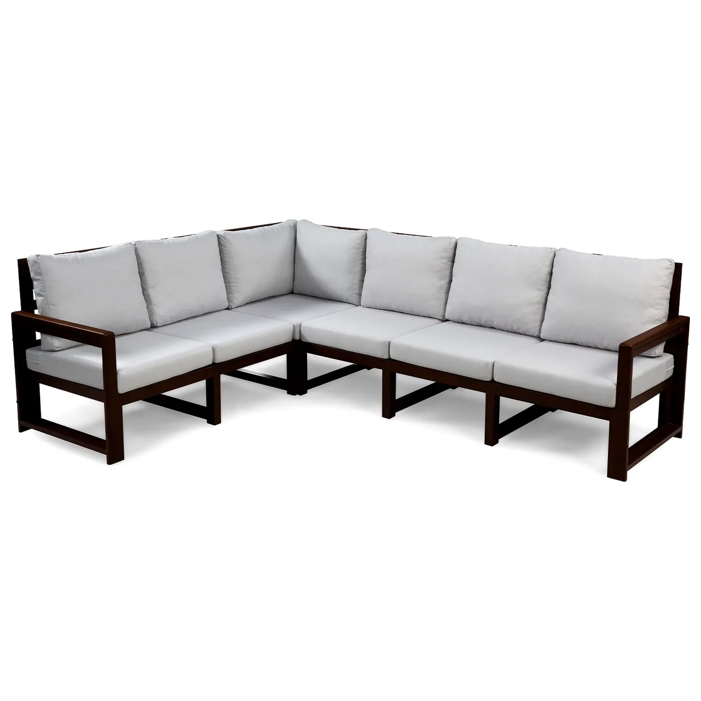 drewniana sofa ogrodowy narozna