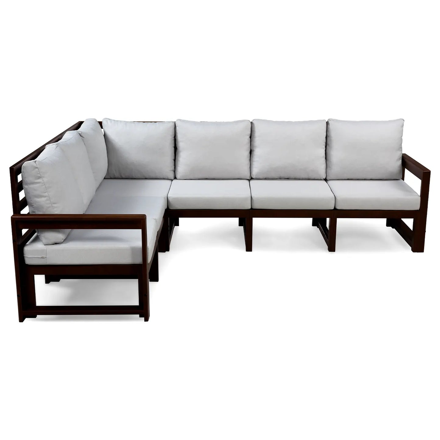 drewniana sofa ogrodowy narozna