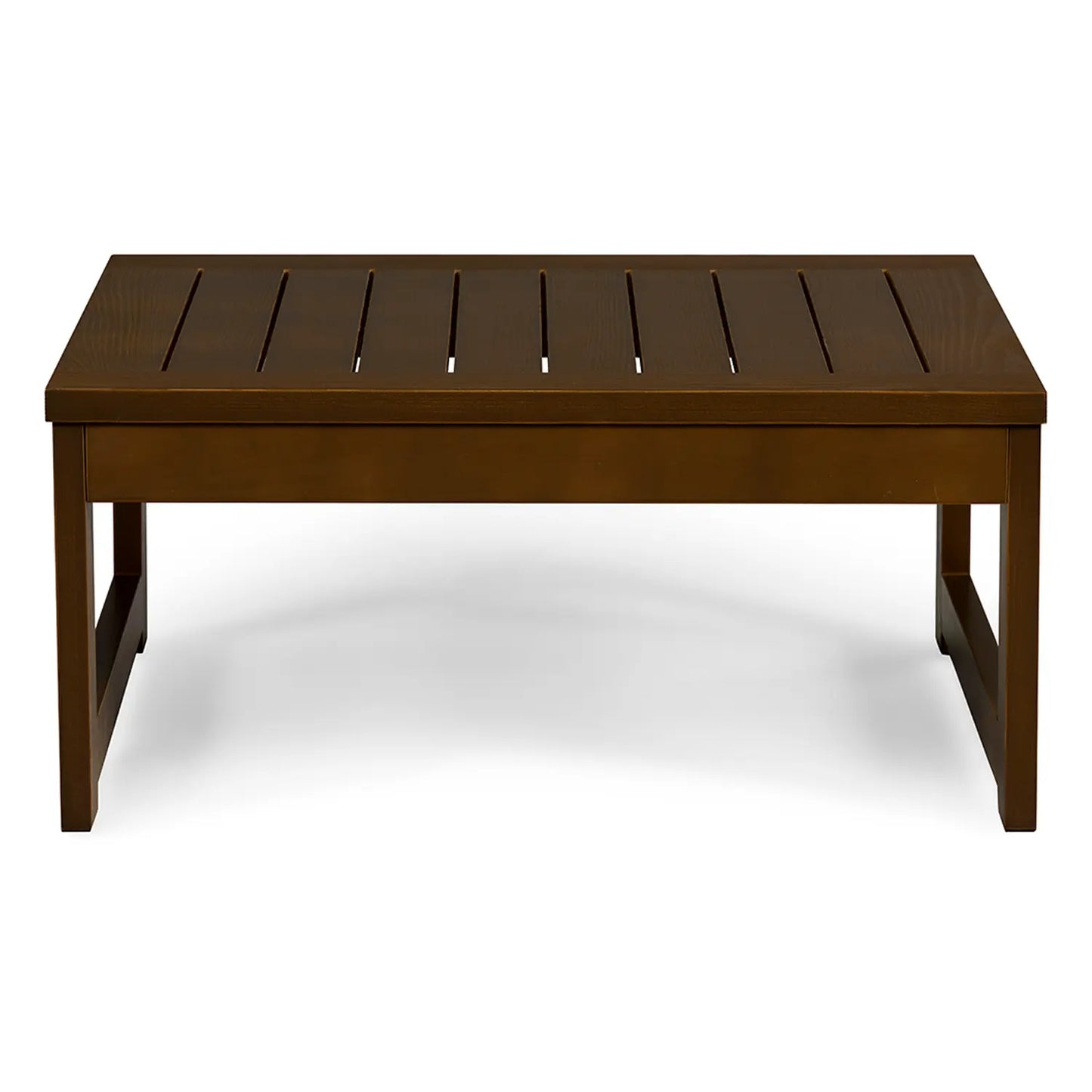 drewniany stolik kawowy do ogrodu